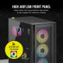 Gabinete Corsair Icue 4000D Rgb Airflow Mid-Tower Black Cc-9011240-Ww