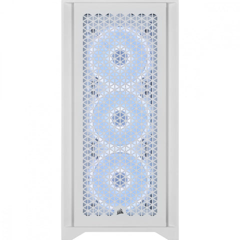 Gabinete Corsair Icue 4000D Rgb Airflow Mid-Tower, White Cc-9011241-Ww