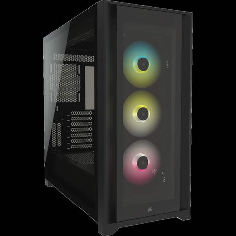Gabinete Corsair Icue 5000x Rgb Black Tg Atx Cc-9011212-Ww