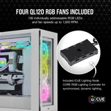 Gabinete Corsair Icue 5000X Rgb Se Tg, White Cc-9011233-Ww