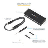 Gabinete Externo M.2 Nvme Para Ssd Pcie - Aluminio - Ip67 Resistente Al Agua, Polvo - Sólido - Usb-C 3.1 Gen 2 (10gbps) (M2e1bru31c) - Startech.Com Modelo M2e1bru31c