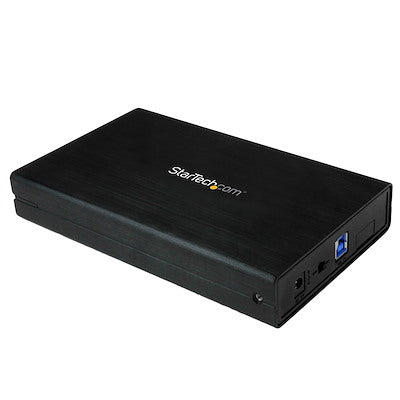 Gabinete Externo Usb 3.0 Carcasa Superspeed De Disco Duro Hdd Sata 3 Iii 6gbps De 3.5 Pulgadas Con Uasp - Aluminio Negro - Startech.Com Modelo S3510bmu33