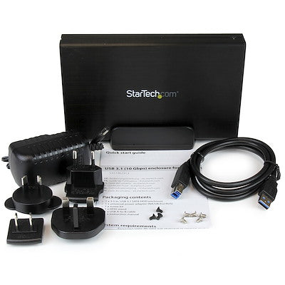 Gabinete Externo Usb 3.1 Carcasa Gen 2 De 10gbps Para Disco Sata Iii De 3.5 Pulgadas - Carcasa Portatil - Startech.Com Modelo S351bu313