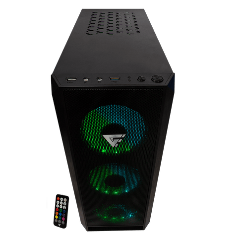 Gabinete Game Factor Atx Malla, Usb 3.0, 3vent 120mm Argb Sin Fte Csg502
