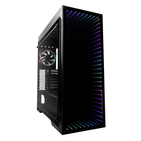 Gabinete Game Factor Atx Micro Atx Panel Cristal Templado Ventana Rgb Csg601