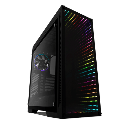 Gabinete Game Factor Atx Micro Atx Panel Cristal Templado Ventana Rgb Csg601