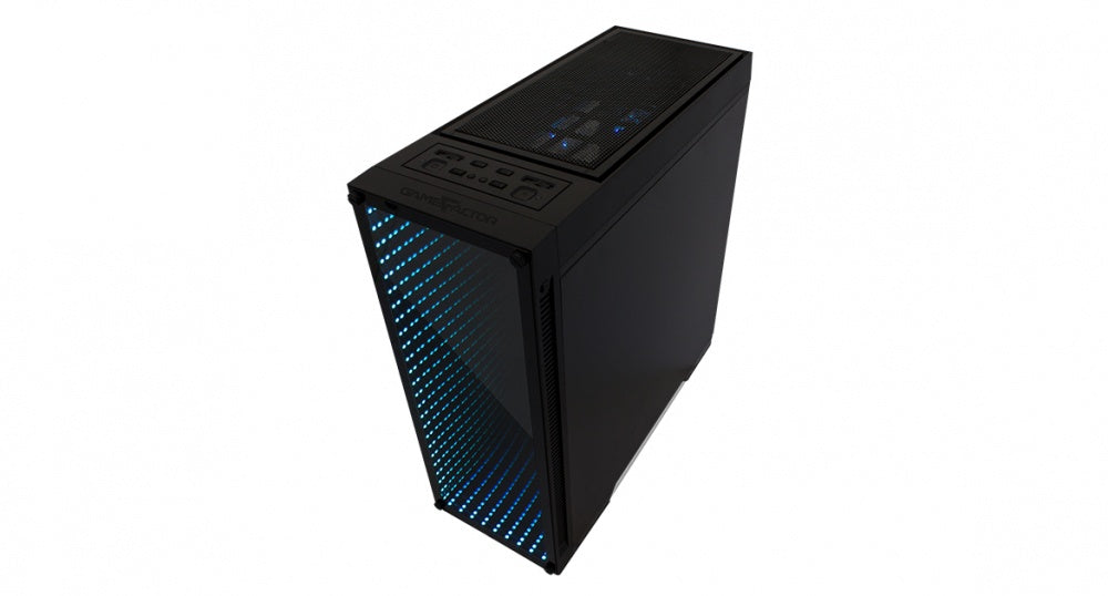 Gabinete Game Factor Atx Micro Atx Panel Cristal Templado Ventana Rgb Csg601