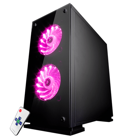 Gabinete Game Factor Micro Atx, 3 Vent 120mm Rgb, Cristal Sin Fuente Csg550