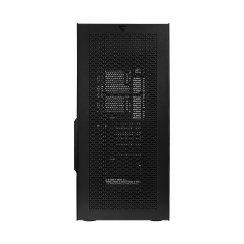 Gabinete Gamer Game Factor Csg800 Atx Lateral Modular Interactivo Rgb Con Ventana Usb3.0,  Sin Fte Negro