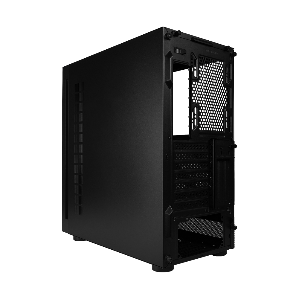 Gabinete Gamer Game Factor Csg800 Atx Lateral Modular Interactivo Rgb Con Ventana Usb3.0,  Sin Fte Negro