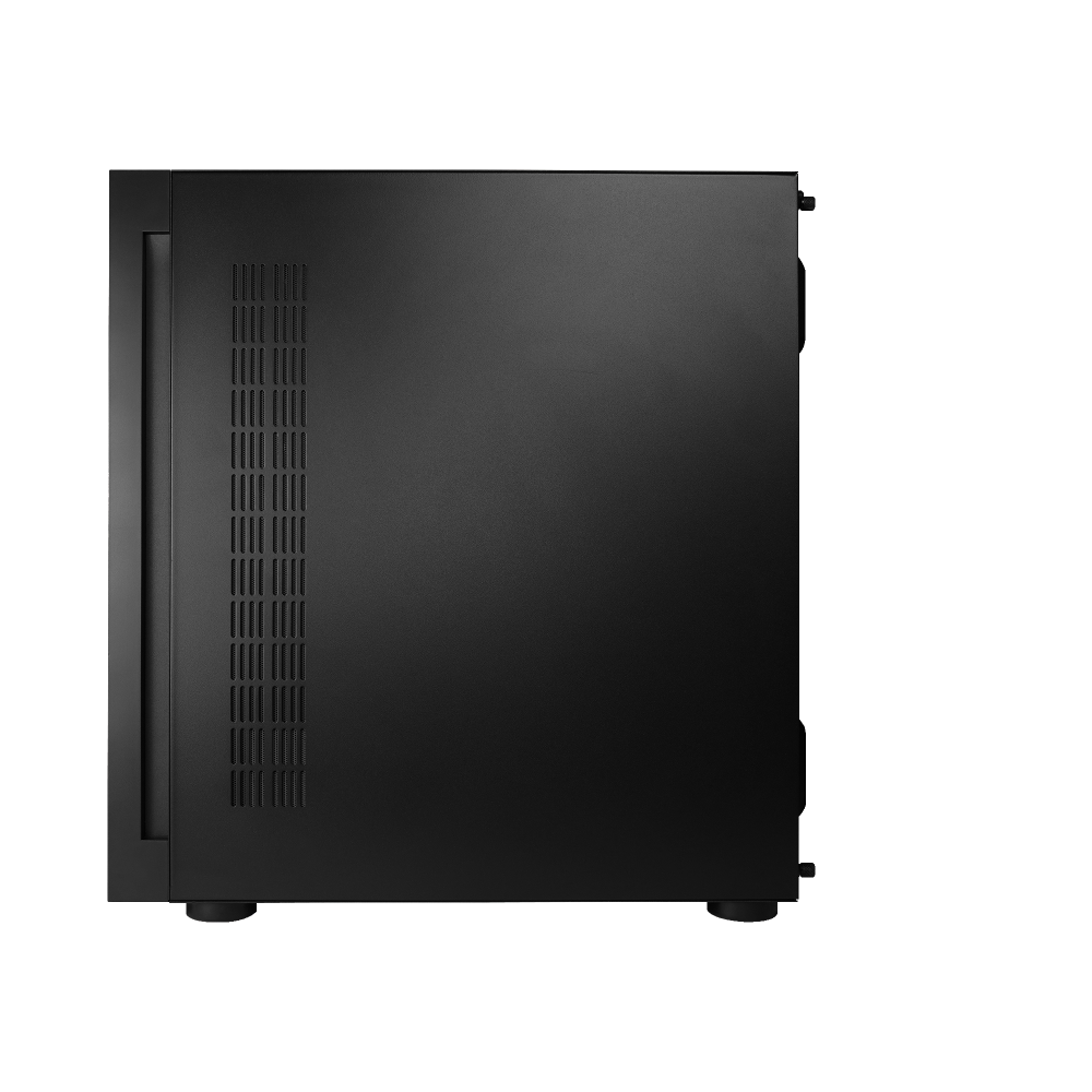 Gabinete Gamer Game Factor Csg800 Atx Lateral Modular Interactivo Rgb Con Ventana Usb3.0,  Sin Fte Negro