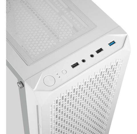 Gabinete Gamer Getttech Gcm-asgx1-01 Whitre Atx, 1 Ventilador, Usb 2.0 Y 3.0