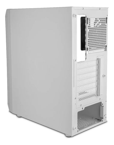 Gabinete Gamer Getttech Gcm-asgx1-01 Whitre Atx, 1 Ventilador, Usb 2.0 Y 3.0