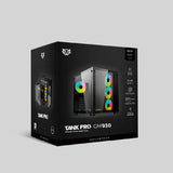 Gabinete Gamer Media Torre Tank Progm930 Atx, Cristal, Negro, br-935944