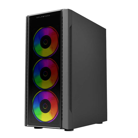 Gabinete Gamer Micro Torre Dragonfly Ii Gm745S Atx Cristal Rgb Negro Br-936057