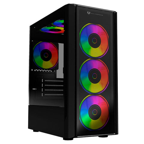 Gabinete Gamer Micro Torre Dragonfly Ii Gm745S Atx Cristal Rgb Negro Br-936057