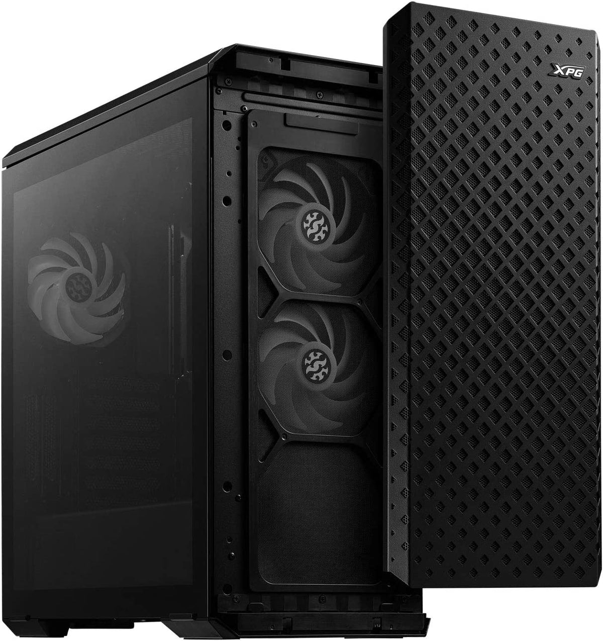 Gabinete Gamer XPG Defender Pro Mid-Tower Negro ARGB - Panel de Cristal Templado y Alta Ventilación - Maximiza el Flujo de Aire para tu Setup - Premium Nuevo