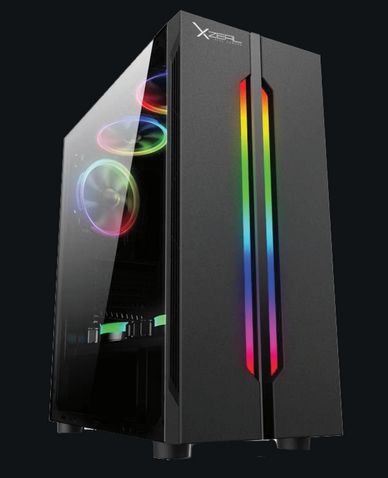 Gabinete Gamer Xzeal Xz120, Atx, Micro-Atx, Mini-Itx, Negro - Xzcgb03b