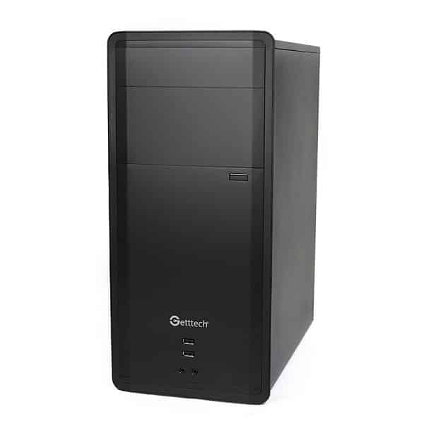 Gabinete Getttech Gg-1802 Atx Fuente 500w, 1 Vent, 2 Usb 3.0, Negro