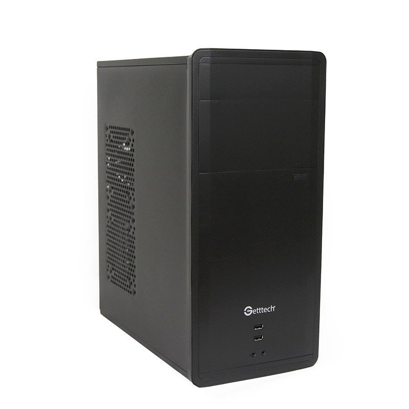 Gabinete Getttech Gg-1802 Atx Fuente 500w, 1 Vent, 2 Usb 3.0, Negro