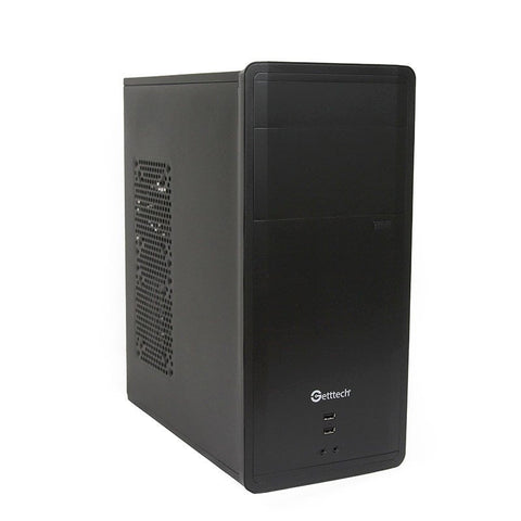 Gabinete Getttech Gg-1802 Atx Fuente 500w, 1 Vent, 2 Usb 3.0, Negro