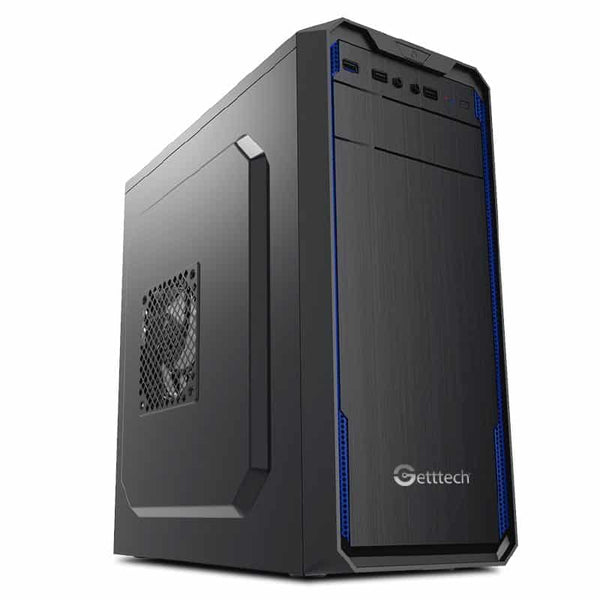 Gabinete Getttech Gg-1803 Atx Fuente 500w 1vent,2usb2.0,1usb3.0, Negro