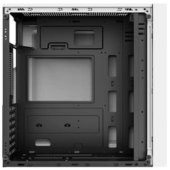Gabinete Media Torre Viken, Atx 500w, Panel Izquierdo De Cristal, Blanco - Ac-935708