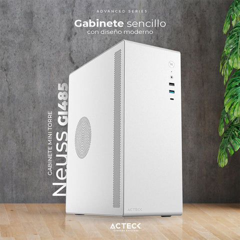 Gabinete Mini Torre Neuss Sfx, Frente Solido, Color Blanco, Ac-935159