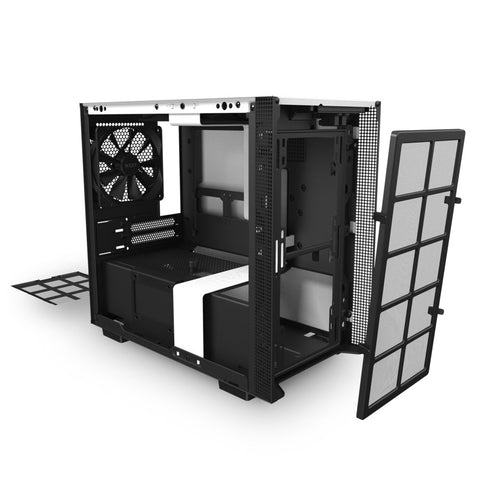 Gabinete Nzxt H210i Mini-Itx Tg 2vent Rgb Wh, Bk S, Fte Ca-H210i-W1