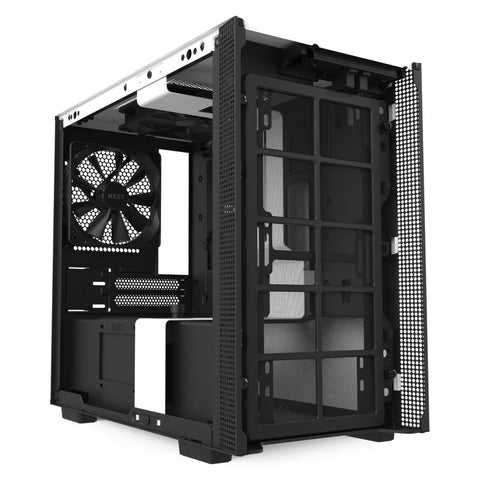 Gabinete Nzxt H210i Mini-Itx Tg 2vent Rgb Wh, Bk S, Fte Ca-H210i-W1