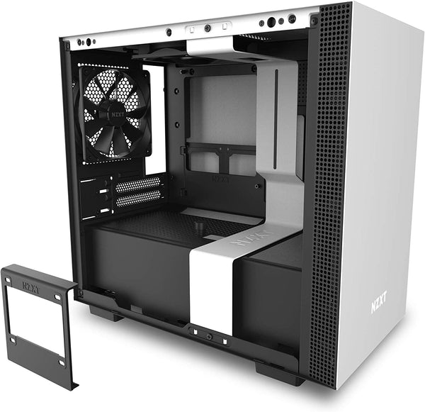 Gabinete Nzxt H210i Mini-Itx Tg 2vent Rgb Wh, Bk S, Fte Ca-H210i-W1