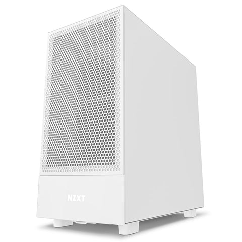 Gabinete Nzxt H5 Flow Mini-Itx Micro Atx Atx Sin Fuente Blanco - Cc-H51fw-01