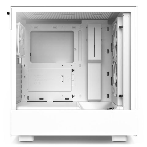 Gabinete Nzxt H5 Flow Mini-Itx Micro Atx Atx Sin Fuente Blanco - Cc-H51fw-01