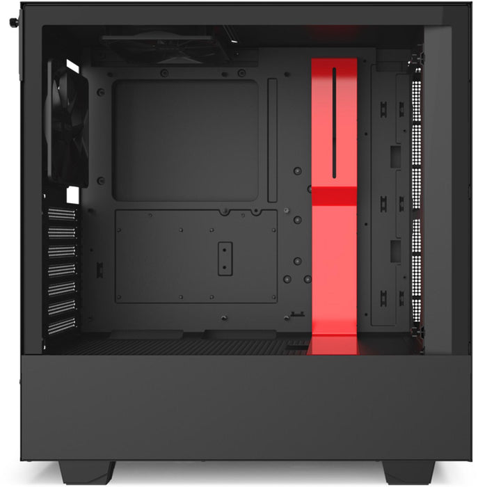 Gabinete Nzxt H510 Midi Tower Atx Tg 1vent S, Fte Bk, Rd Ca-H510b-Br