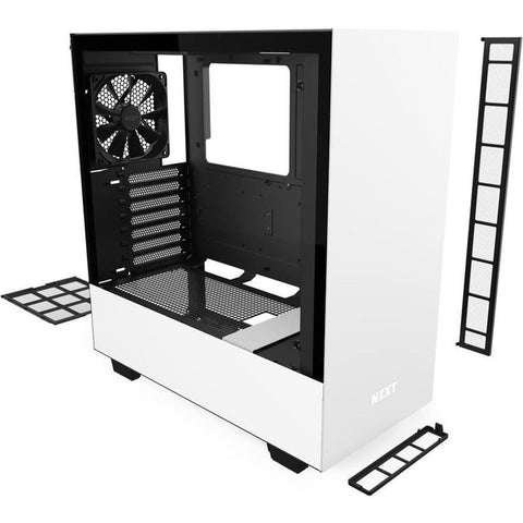 Gabinete Nzxt H510 Midi Tower Atx Tg 1vent S, Fte Wh Ca-H510b-W1
