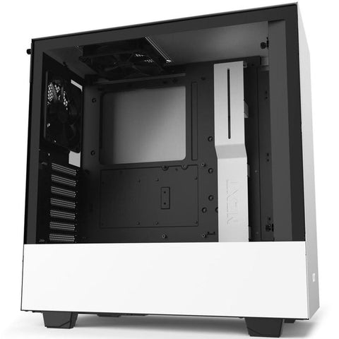 Gabinete Nzxt H510 Midi Tower Atx Tg 1vent S, Fte Wh Ca-H510b-W1