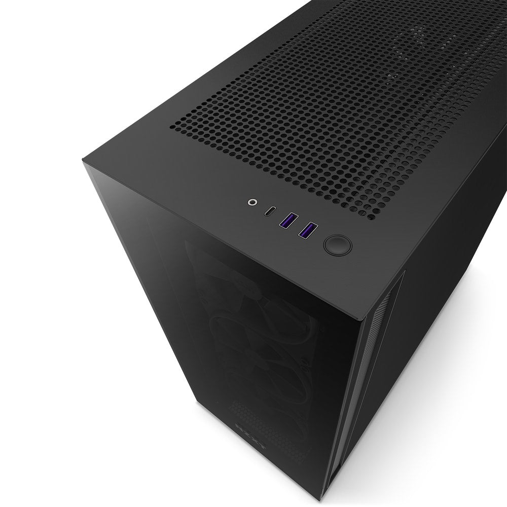 Gabinete Nzxt H7 Elite Mt Eatx 2 Ventiladores Argb Tg, Sin Fuente - Bk Cm-H71eb-01