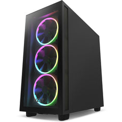 Gabinete Nzxt H7 Elite Mt Eatx 2 Ventiladores Argb Tg, Sin Fuente - Bk Cm-H71eb-01