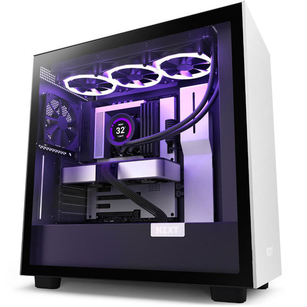 Gabinete Nzxt H7 Mt Mini-Itx, Eatx Tg 2vent S, Ft Bk, Wh Cm-H71bg-01