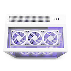 Gabinete Nzxt H9 Elite Mini-Itx 3 Ventiladores F120, Rgb Duo Blanco - Cm-H91ew-01