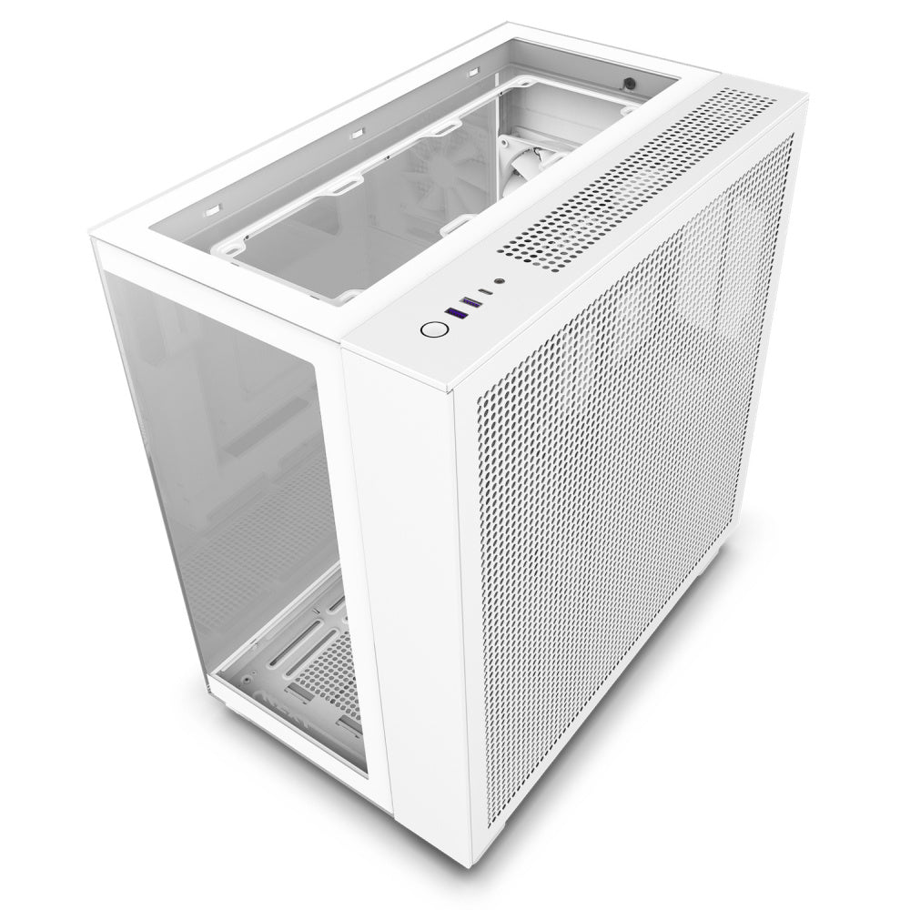 Gabinete Nzxt H9 Elite Mini-Itx 3 Ventiladores F120, Rgb Duo Blanco - Cm-H91ew-01