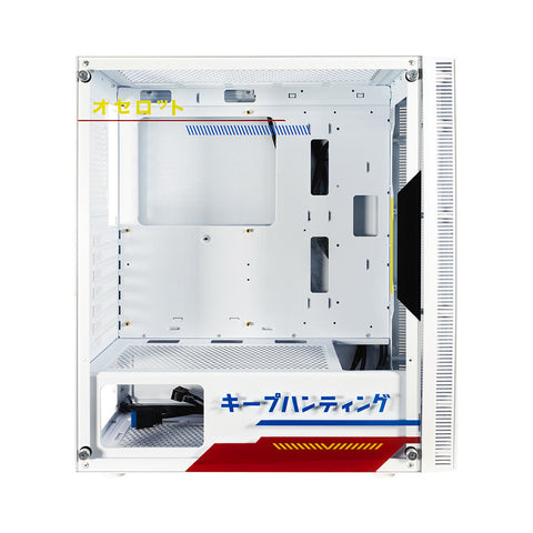 Gabinete para PC Ocelot Gaming OC-MEKA 4.0. Mid Tower, E-ATX, ATX, Micro ATX, Mini ITX, panel lateral de cristal templado. 3 ventiladores ARGB preinstalados