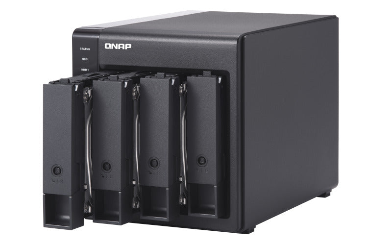 Gabinete Qnap  4 Bahias Raid, Das De Hardware Usb 3.0 Tipo c 5Gbps (Tr-004-Us)
