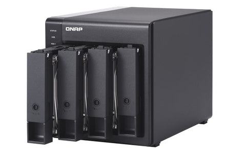 Gabinete Qnap  4 Bahias Raid, Das De Hardware Usb 3.0 Tipo c 5Gbps (Tr-004-Us)