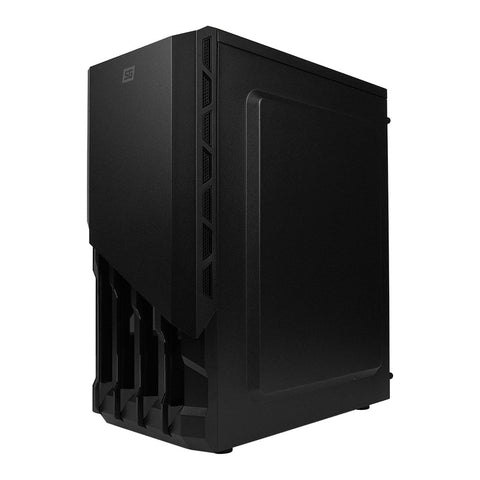 Gabinete Start The Game Matx Cristal Lateral Usb 3.0 Sin Fuente, Csg-530 Bk
