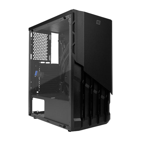 Gabinete Start The Game Matx Cristal Lateral Usb 3.0 Sin Fuente, Csg-530 Bk