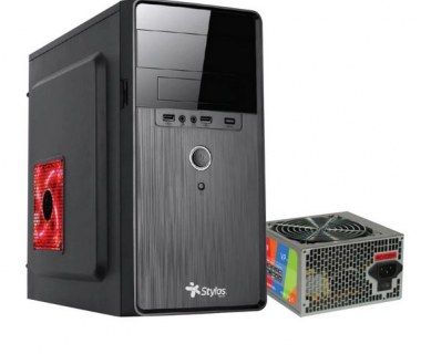 Gabinete Stylos Stpgac5b Black Usb 3.0 Micro Atx Psu 500w