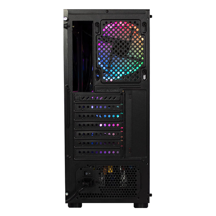 Gabinete Xzeal Xz110-1 Atx, Micro Atx, Mini Itx, Rgb, Lateral De Cristal - (Xzcgb12b)