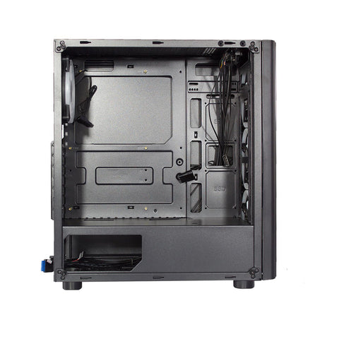 Gabinete Xzeal Xz110-1 Atx, Micro Atx, Mini Itx, Rgb, Lateral De Cristal - (Xzcgb12b)