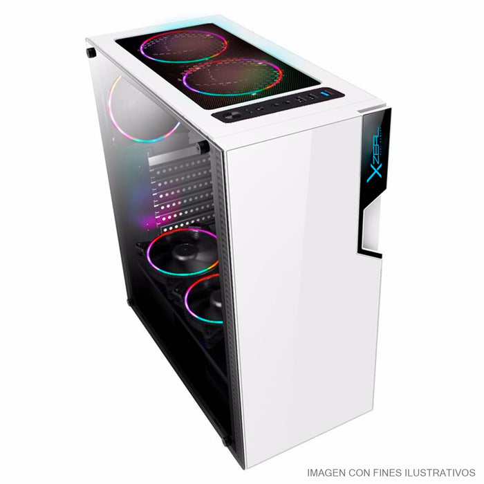 Gabinete Xzeal Xz130 Atx, Micro Atx, Mini Itx Color Blanco - (XZCGB06W)